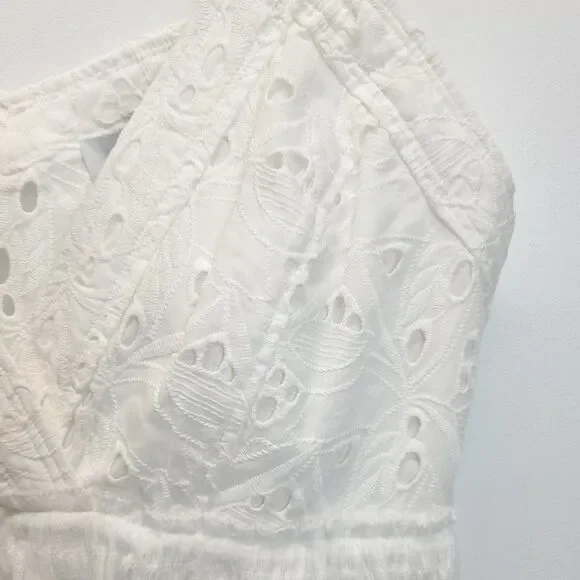 IRO Mireya Eyelet Strappy Halter Neck Peplum Top - Picture 10 of 14